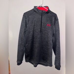 Under Armour Charcoal Pullover with Pink Logo